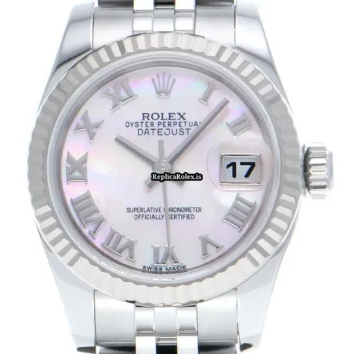 Mind-boggling Copy Rolex Lady-datejust 179174nr Automatic Movement 26mm Steel Case Womens Watch - Image 6