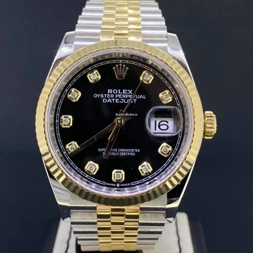 Luxury Copies Rolex Datejust 126233 Caliber 3235 Automatic Movement 36mm Gold/steel Case Mens/unisex Watch - Image 2