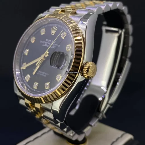 Luxury Copies Rolex Datejust 126233 Caliber 3235 Automatic Movement 36mm Gold/steel Case Mens/unisex Watch - Image 5