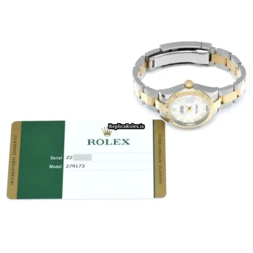 Special Fake Rolex Lady-datejust 279173 Caliber 2236 Automatic Movement 28mm Steel Case Womens Watch - Image 5
