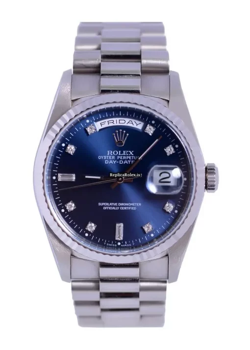 Suitable Fake Rolex Day-date 36 18239 Automatic Movement 36mm White Gold Case Mens/unisex Watch