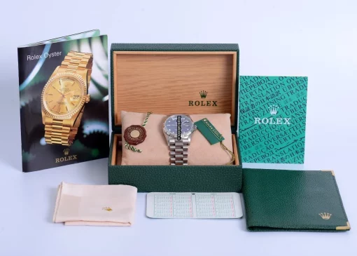 Suitable Fake Rolex Day-date 36 18239 Automatic Movement 36mm White Gold Case Mens/unisex Watch - Image 8