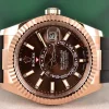 Lovely Replica Rolex Sky-dweller 326235 Caliber 9001 Automatic Movement 42mm Rose Gold Case Mens/unisex Watch