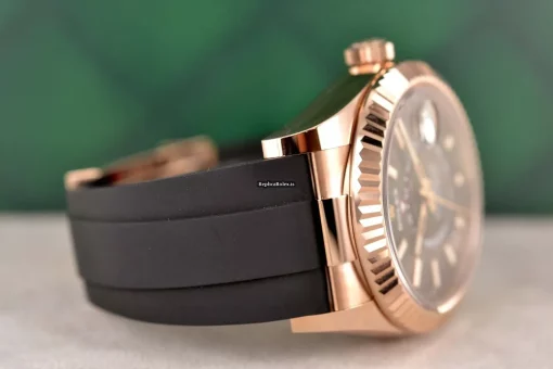 Lovely Replica Rolex Sky-dweller 326235 Caliber 9001 Automatic Movement 42mm Rose Gold Case Mens/unisex Watch - Image 2