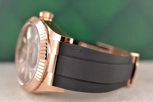 Lovely Replica Rolex Sky-dweller 326235 Caliber 9001 Automatic Movement 42mm Rose Gold Case Mens/unisex Watch - Image 3