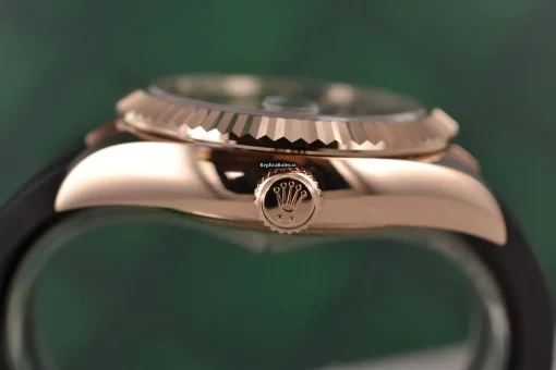 Lovely Replica Rolex Sky-dweller 326235 Caliber 9001 Automatic Movement 42mm Rose Gold Case Mens/unisex Watch - Image 5
