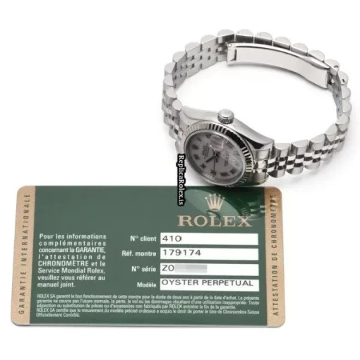 Unique Replica Rolex Lady-datejust 179174nr Automatic Movement 26mm Steel Case Womens Watch - Image 5