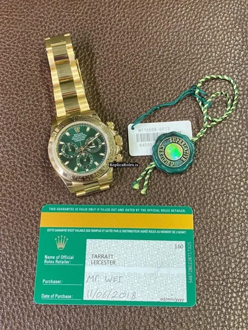 Ideal Replica Rolex Daytona 116508 Automatic Movement 40mm Yellow Gold Case Mens/unisex Watch - Image 7