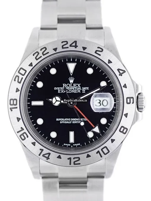 Beautiful Fake Rolex Explorer II 16570 Automatic Movement 40mm Steel Case Watch