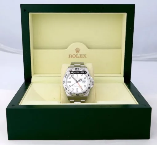 Suitable Fake Rolex Explorer II 216570 Caliber 3187 Automatic Movement 42mm Steel Case Mens/unisex Watch - Image 3