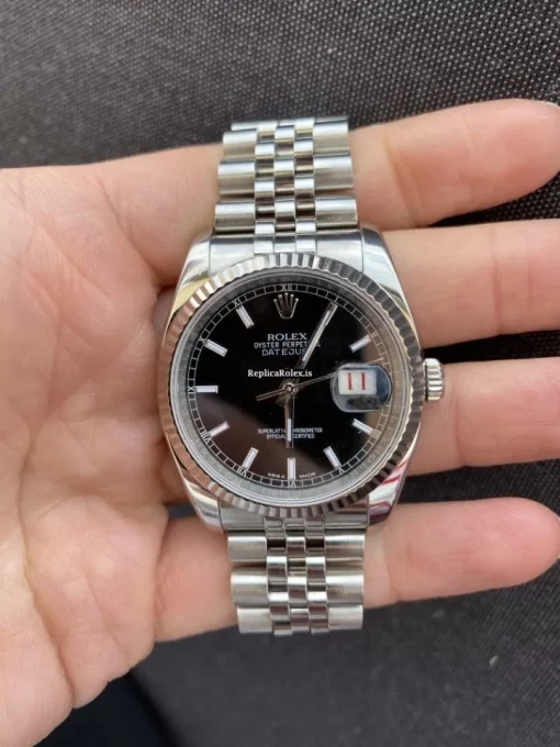 Wonderful Replica Rolex Datejust 116234 Automatic Movement 36mm White Gold Case Mens/unisex Watch - Image 11