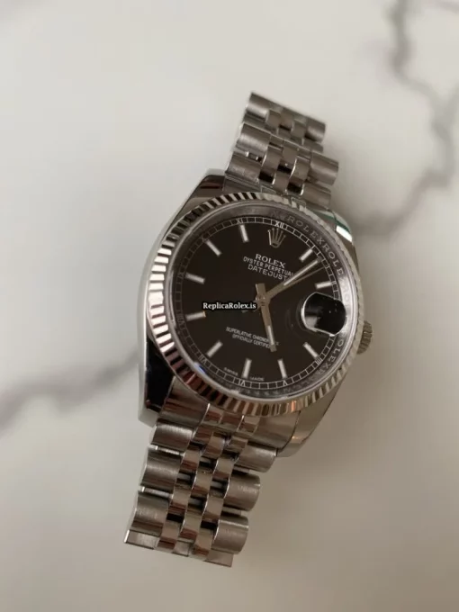 Wonderful Replica Rolex Datejust 116234 Automatic Movement 36mm White Gold Case Mens/unisex Watch - Image 5