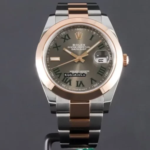 Fantastic Fake Rolex Datejust 126301 Caliber 3235 Automatic Movement 41mm Gold/steel Case Mens/unisex Watch - Image 2