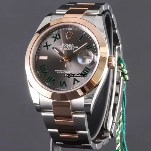 Fantastic Fake Rolex Datejust 126301 Caliber 3235 Automatic Movement 41mm Gold/steel Case Mens/unisex Watch - Image 3