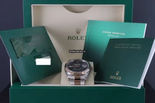 Fantastic Fake Rolex Datejust 126301 Caliber 3235 Automatic Movement 41mm Gold/steel Case Mens/unisex Watch - Image 5