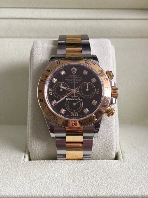 1:1 Copies Rolex Daytona 116523 Caliber 4130 Automatic Movement 40mm Gold/steel Case Mens/unisex Watch