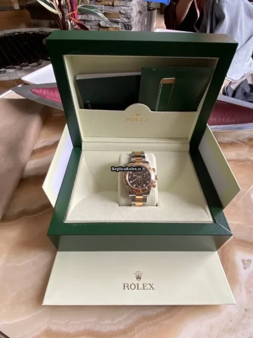 1:1 Copies Rolex Daytona 116523 Caliber 4130 Automatic Movement 40mm Gold/steel Case Mens/unisex Watch - Image 2