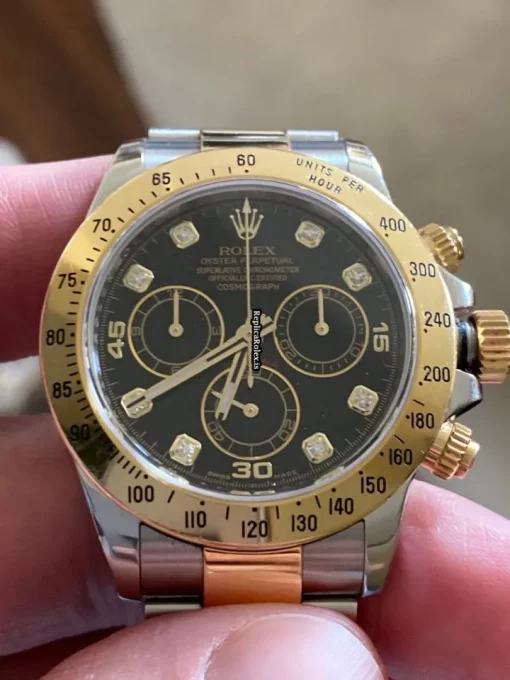 1:1 Copies Rolex Daytona 116523 Caliber 4130 Automatic Movement 40mm Gold/steel Case Mens/unisex Watch - Image 8