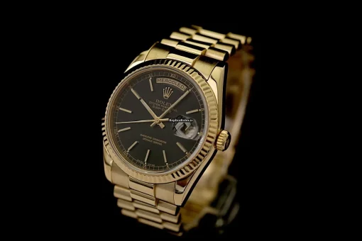 Recommend Replica Rolex Day-date 36 118238 Caliber 3155 Automatic Movement 36mm Yellow Gold Case Mens/unisex Watch - Image 4