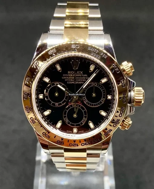 Aaa Knockoff Rolex Daytona 116503 Caliber 4130 Automatic Movement 40mm Gold/steel Case Mens/unisex Watch - Image 2