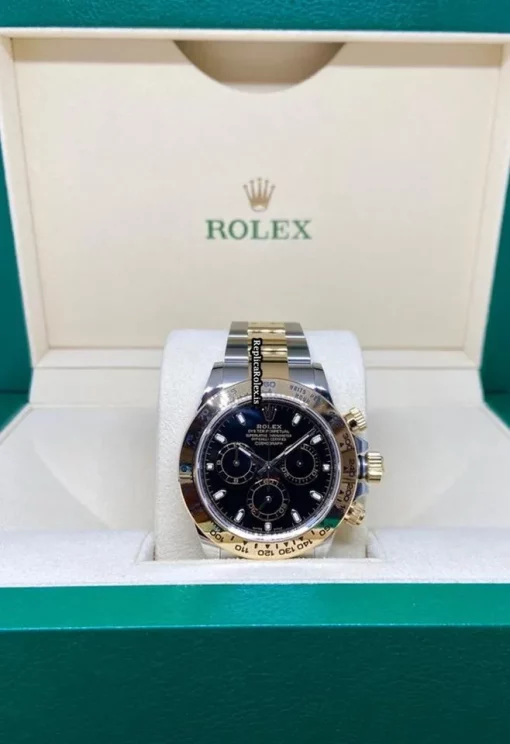 Aaa Knockoff Rolex Daytona 116503 Caliber 4130 Automatic Movement 40mm Gold/steel Case Mens/unisex Watch - Image 9