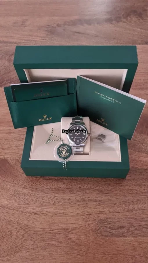 Aaa Replica Rolex Explorer 124270 Caliber 3230 Automatic Movement 36mm Steel Case Mens/unisex Watch - Image 4