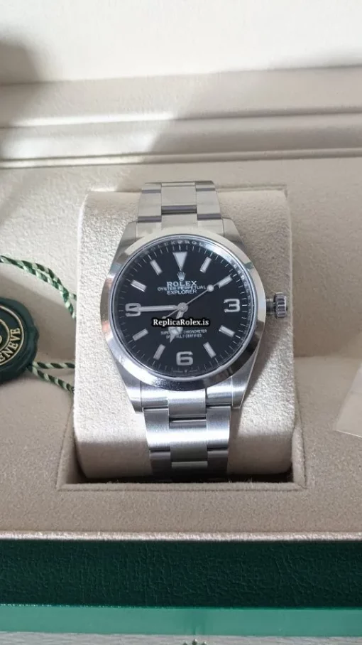 Aaa Replica Rolex Explorer 124270 Caliber 3230 Automatic Movement 36mm Steel Case Mens/unisex Watch - Image 5
