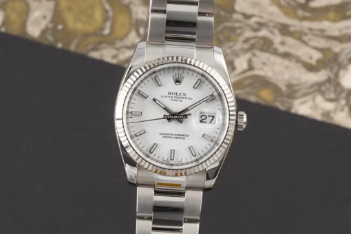 Wonderful Fake Rolex Oyster Perpetual Date 115234 Caliber 3135 Automatic Movement 34mm Gold/steel Case Mens/unisex Watch