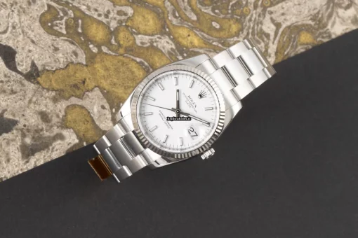 Wonderful Fake Rolex Oyster Perpetual Date 115234 Caliber 3135 Automatic Movement 34mm Gold/steel Case Mens/unisex Watch - Image 3