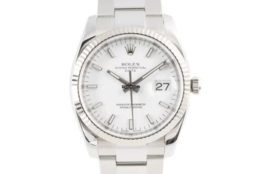Wonderful Fake Rolex Oyster Perpetual Date 115234 Caliber 3135 Automatic Movement 34mm Gold/steel Case Mens/unisex Watch - Image 7