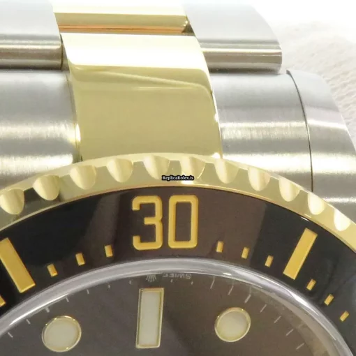 Incredible Clone Rolex Sea-dweller 126603 Caliber 3235 Automatic Movement 43mm Gold/steel Case Mens/unisex Watch - Image 6
