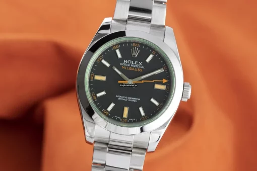 High-end Fakes Rolex Milgauss 116400gv Caliber 3131 Automatic Movement 40mm Steel Case Mens/unisex Watch