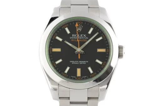 High-end Fakes Rolex Milgauss 116400gv Caliber 3131 Automatic Movement 40mm Steel Case Mens/unisex Watch - Image 7