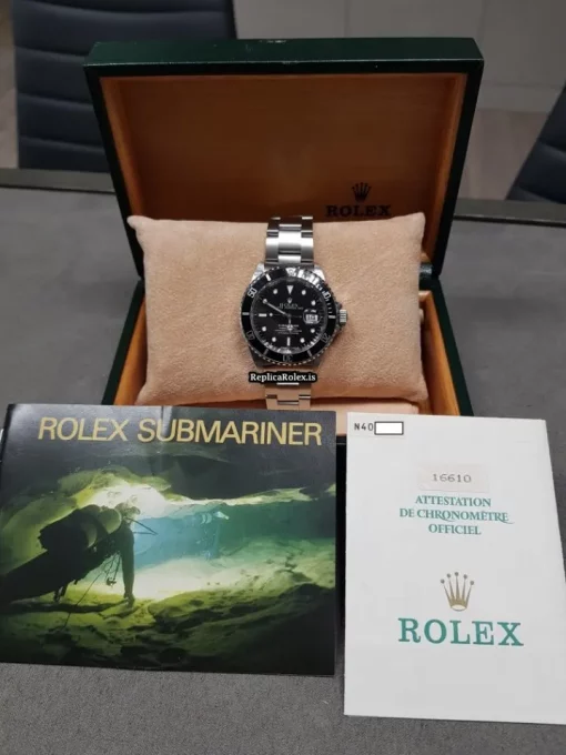 Remarkable Replica Rolex Submariner Date 16610 Caliber 3135 Automatic Movement 40mm Steel Case Mens/unisex Watch - Image 12