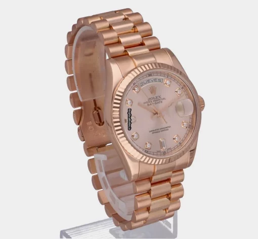 Best Clone Rolex Day-date 36 118235 Rose Gold Case Watch - Image 13