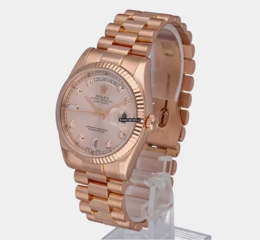 Best Clone Rolex Day-date 36 118235 Rose Gold Case Watch - Image 3
