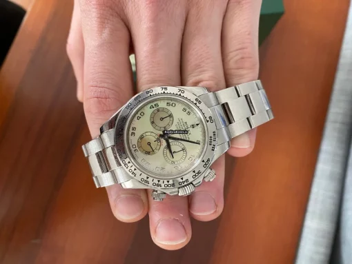 Offering Fake Rolex Daytona 116509 Caliber 4130 Automatic Movement 40mm White Gold Case Mens/unisex Watch - Image 7