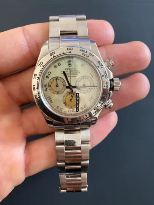 Offering Fake Rolex Daytona 116509 Caliber 4130 Automatic Movement 40mm White Gold Case Mens/unisex Watch - Image 9