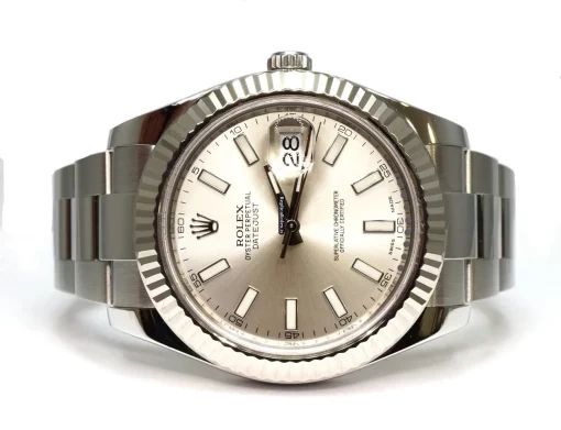 Unique Fake Rolex Datejust II 116334 Caliber 3136 Automatic Movement 41mm White Gold Case Mens/unisex Watch