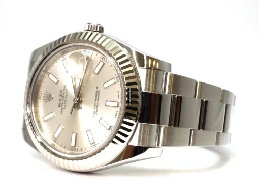 Unique Fake Rolex Datejust II 116334 Caliber 3136 Automatic Movement 41mm White Gold Case Mens/unisex Watch - Image 2