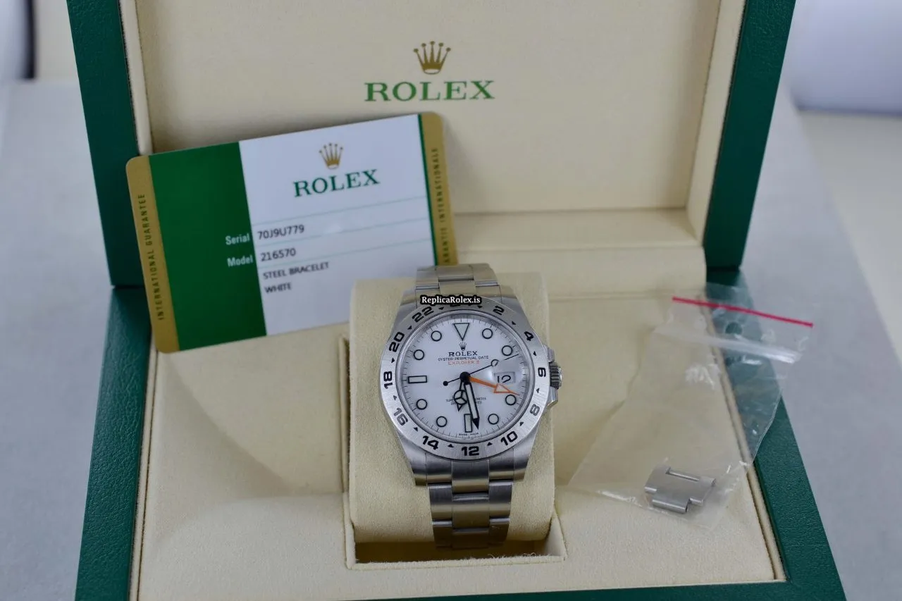 Marvellous Knockoff Rolex Explorer II 216570 Caliber 3187 Automatic Movement 42mm Steel Case Mens/unisex Watch - Image 4