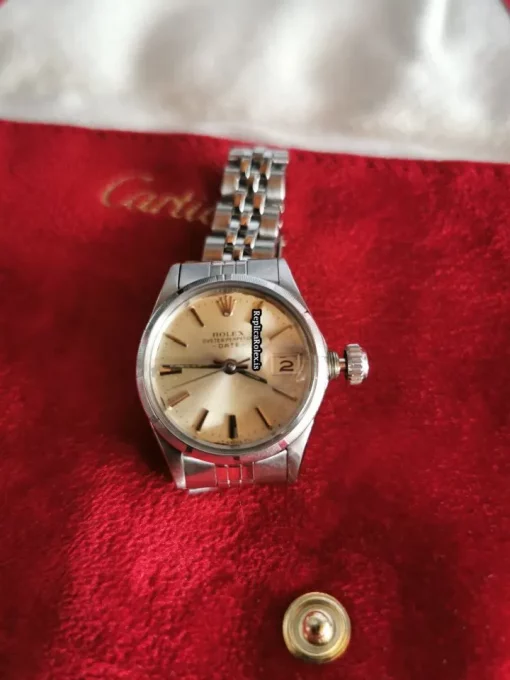 High-end Replica Rolex Oyster Perpetual Lady Date 6519 Caliber 1135 Automatic Movement Steel Case Womens Watch - Image 5