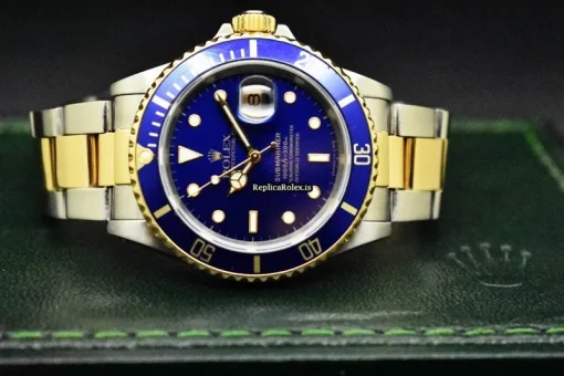 Terrific Knockoff Rolex Submariner Date 16613 Caliber 3135 Automatic Movement 40mm Gold/steel Case Mens/unisex Watch - Image 10