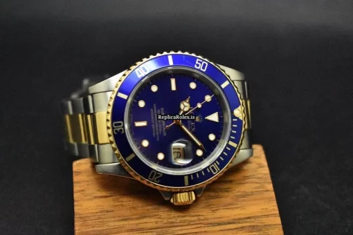 Terrific Knockoff Rolex Submariner Date 16613 Caliber 3135 Automatic Movement 40mm Gold/steel Case Mens/unisex Watch - Image 11