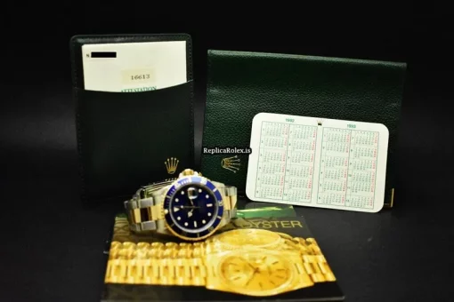 Terrific Knockoff Rolex Submariner Date 16613 Caliber 3135 Automatic Movement 40mm Gold/steel Case Mens/unisex Watch - Image 14