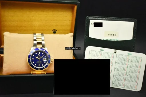 Terrific Knockoff Rolex Submariner Date 16613 Caliber 3135 Automatic Movement 40mm Gold/steel Case Mens/unisex Watch - Image 15
