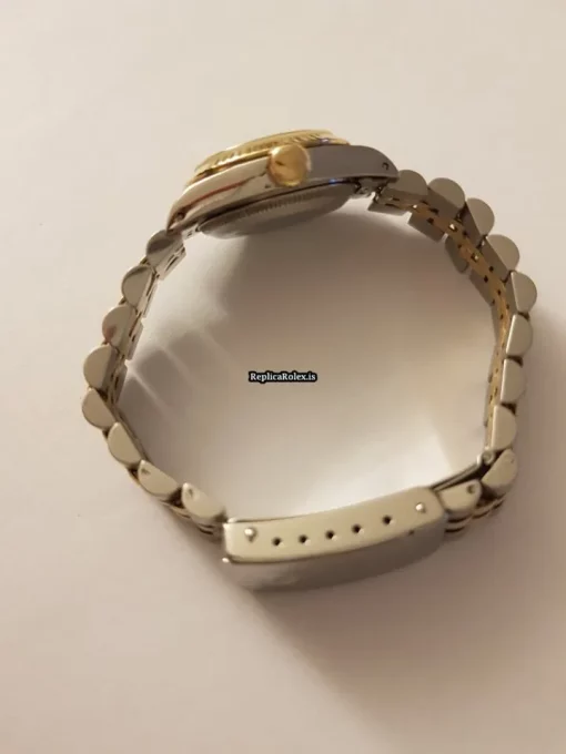 Pleasing Replica Rolex Oyster Perpetual 67193 Caliber 2130 Automatic Movement 25mm Gold/steel Case Womens Watch - Image 5