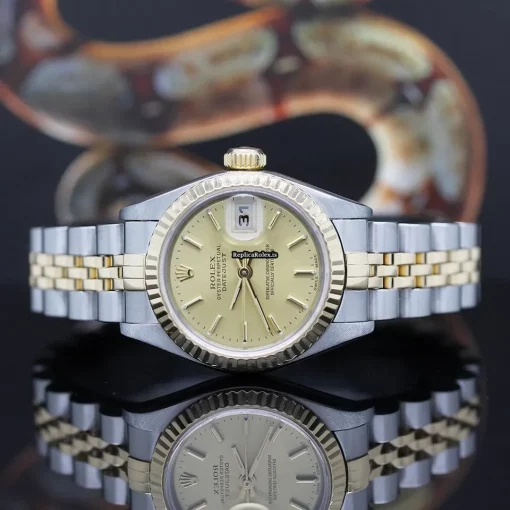 Fantastic Fake Rolex Lady-datejust 79173 Caliber 2235 Automatic Movement 26x42mm Gold/steel Case Womens Watch