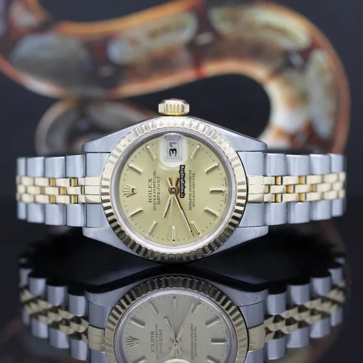 Fantastic Fake Rolex Lady-datejust 79173 Caliber 2235 Automatic Movement 26x42mm Gold/steel Case Womens Watch - Image 2