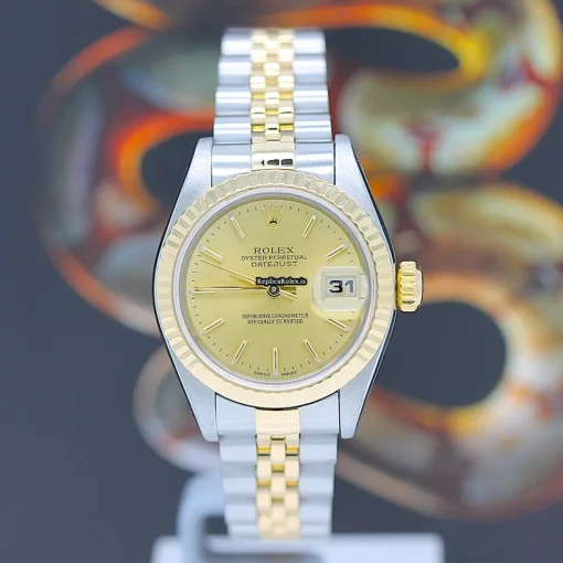 Fantastic Fake Rolex Lady-datejust 79173 Caliber 2235 Automatic Movement 26x42mm Gold/steel Case Womens Watch - Image 4